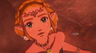 Zelda looks up toward the sky in Hyrule Warriors: Age of Imprisonment