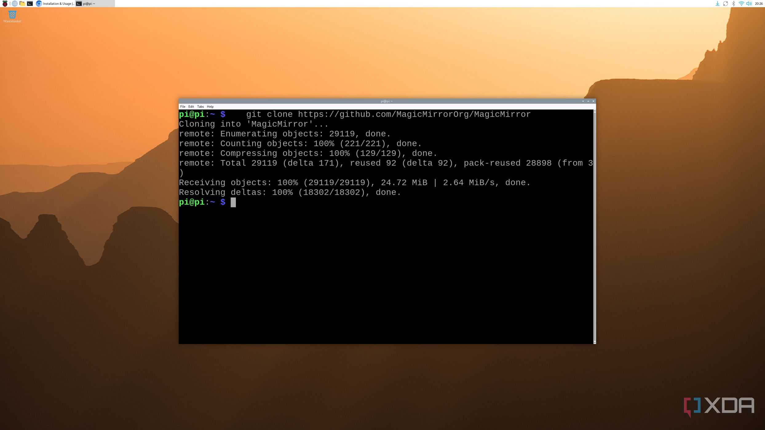 Installing MagicMirror on Raspberry Pi