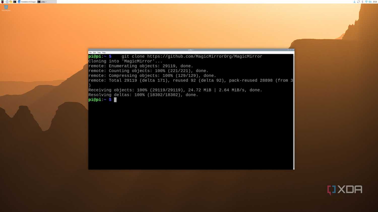 Installing MagicMirror on Raspberry Pi