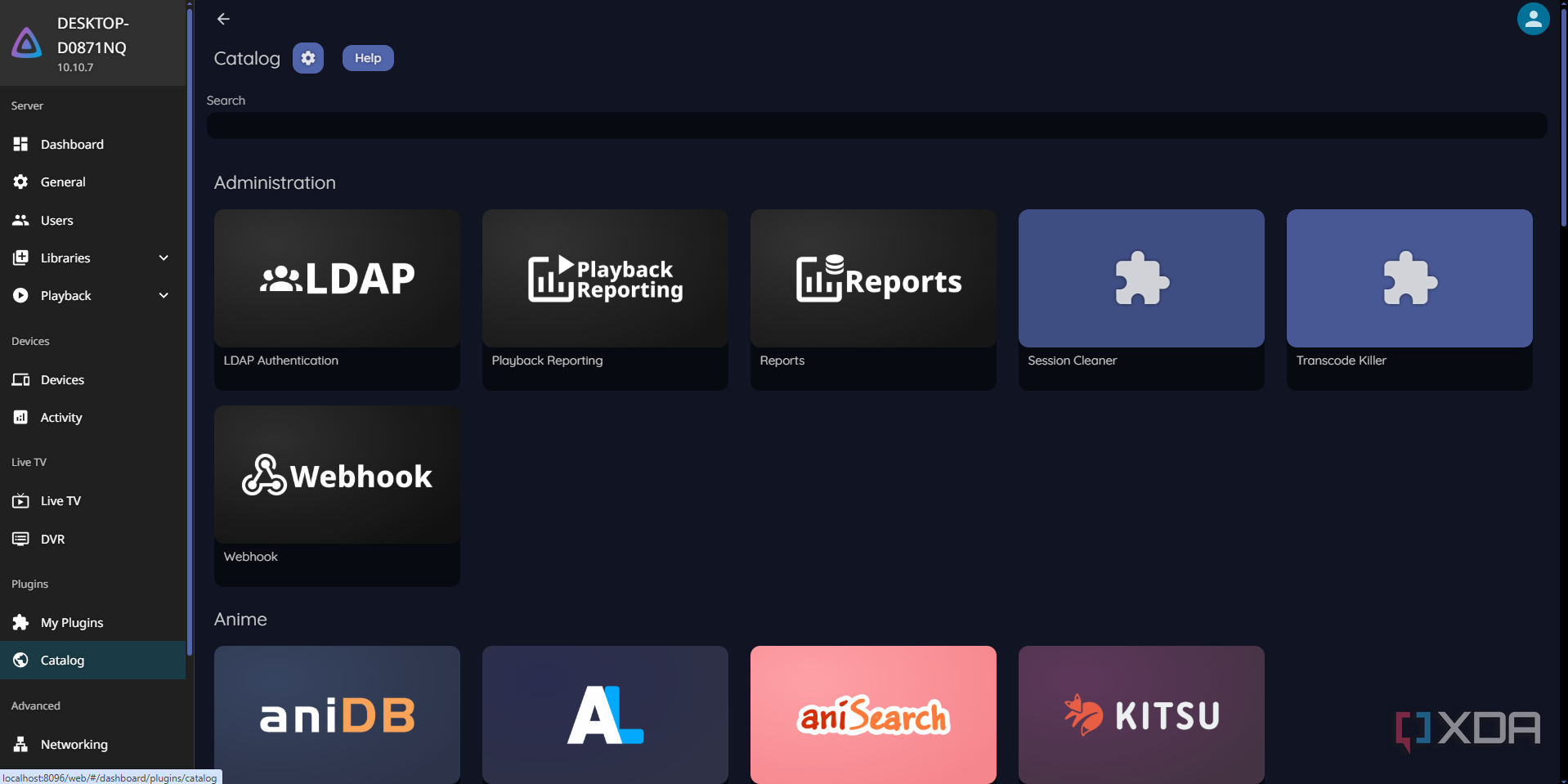 Jellyfin's plugins are key to customizing your experience.