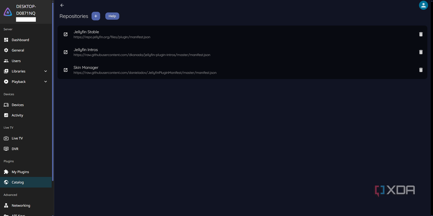 Navigate to your plugin catalog.