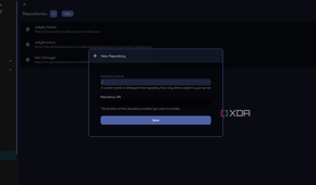 Add a new repository, ensuring you have the correct URL.