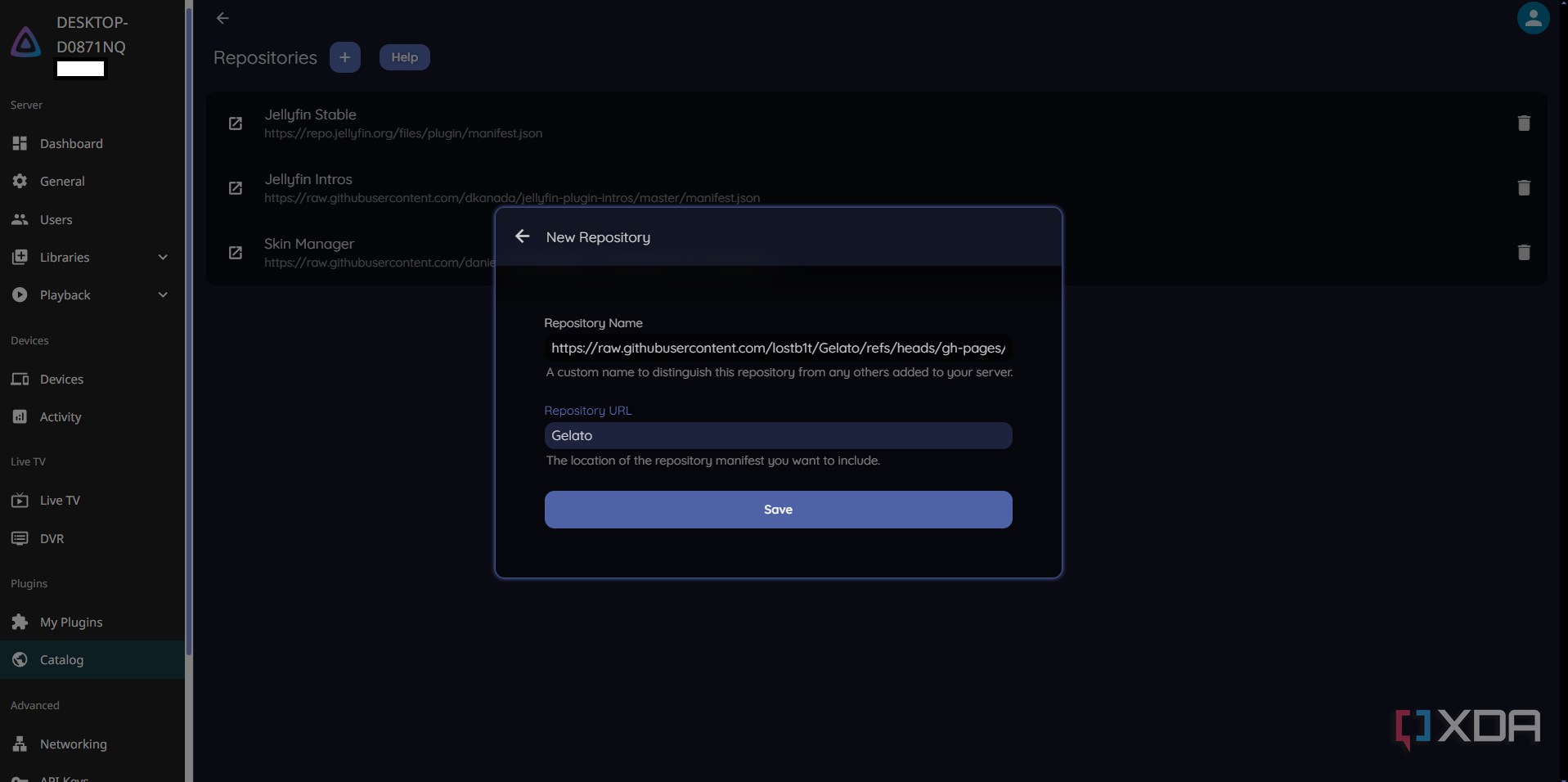 Click Save when you're finished.