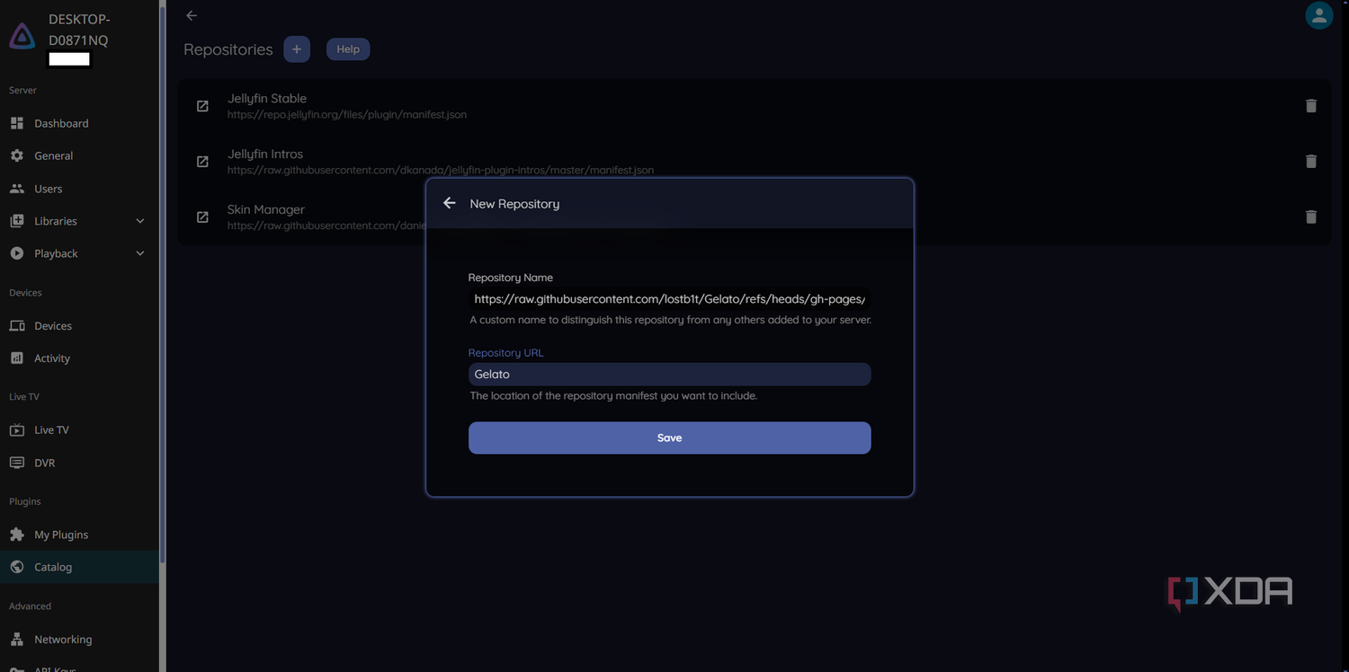 Click Save when you're finished.