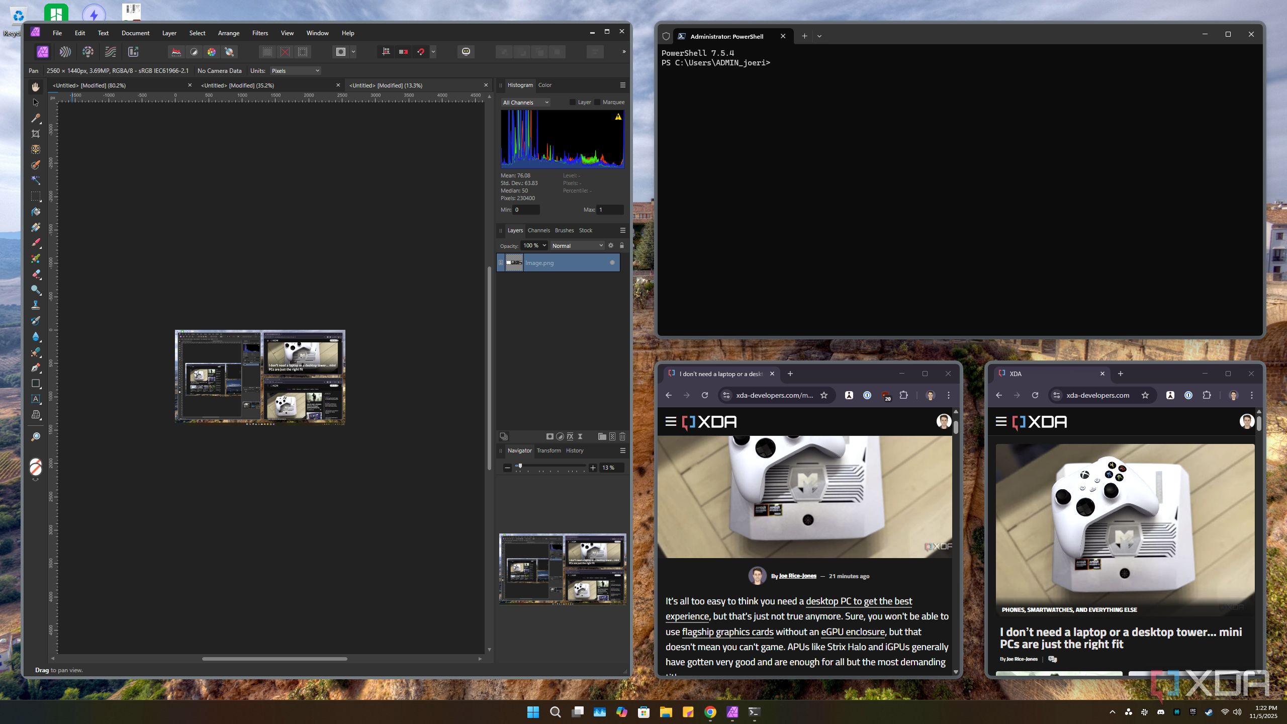 I finally fixed my Windows desktop clutter with a tiling manager trick ...