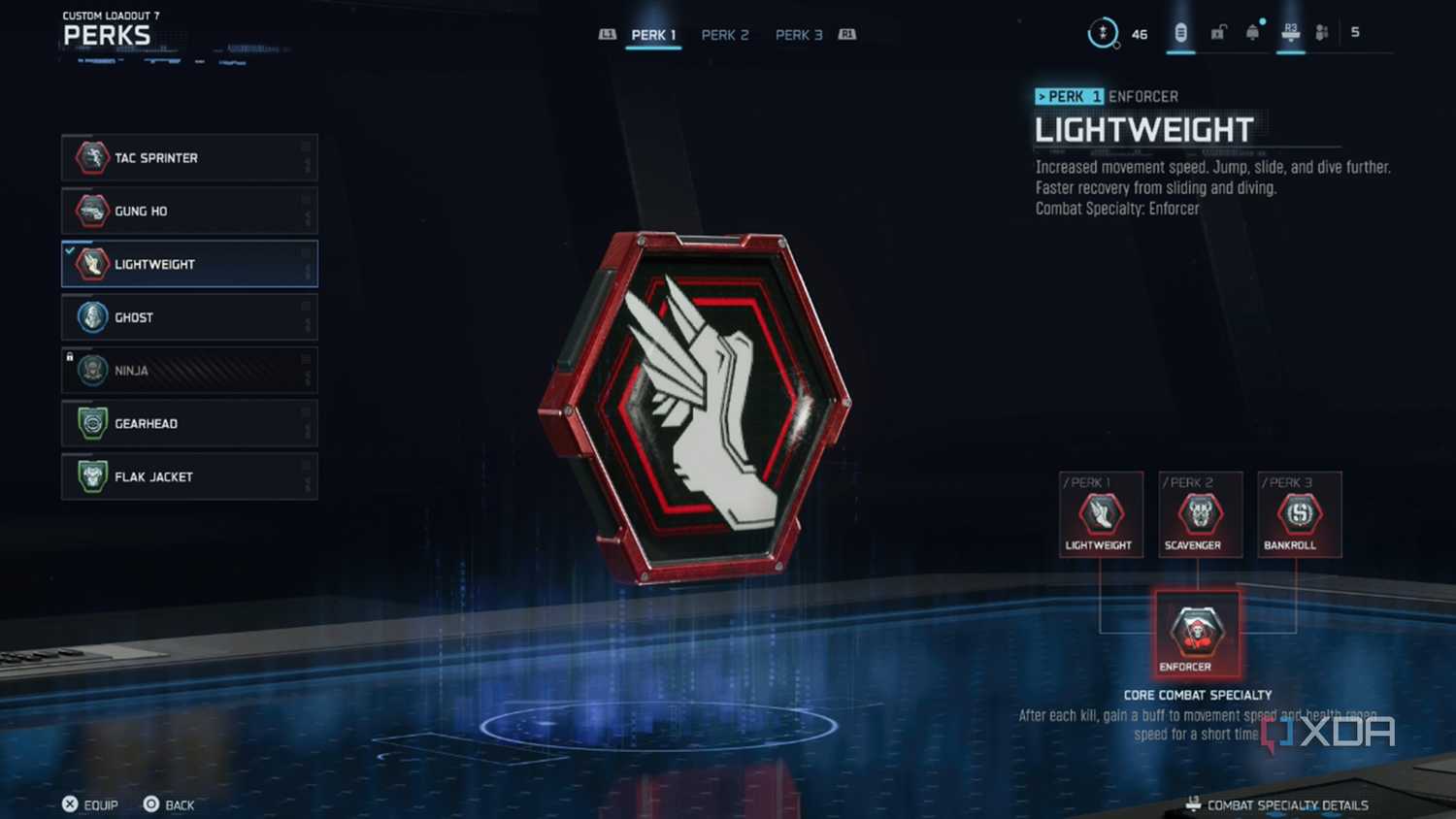 A screenshot of the custom loadout screen from Call of Duty: Black Ops 7