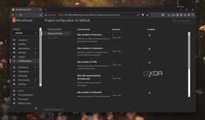 Setting resource limits in MicroCloud