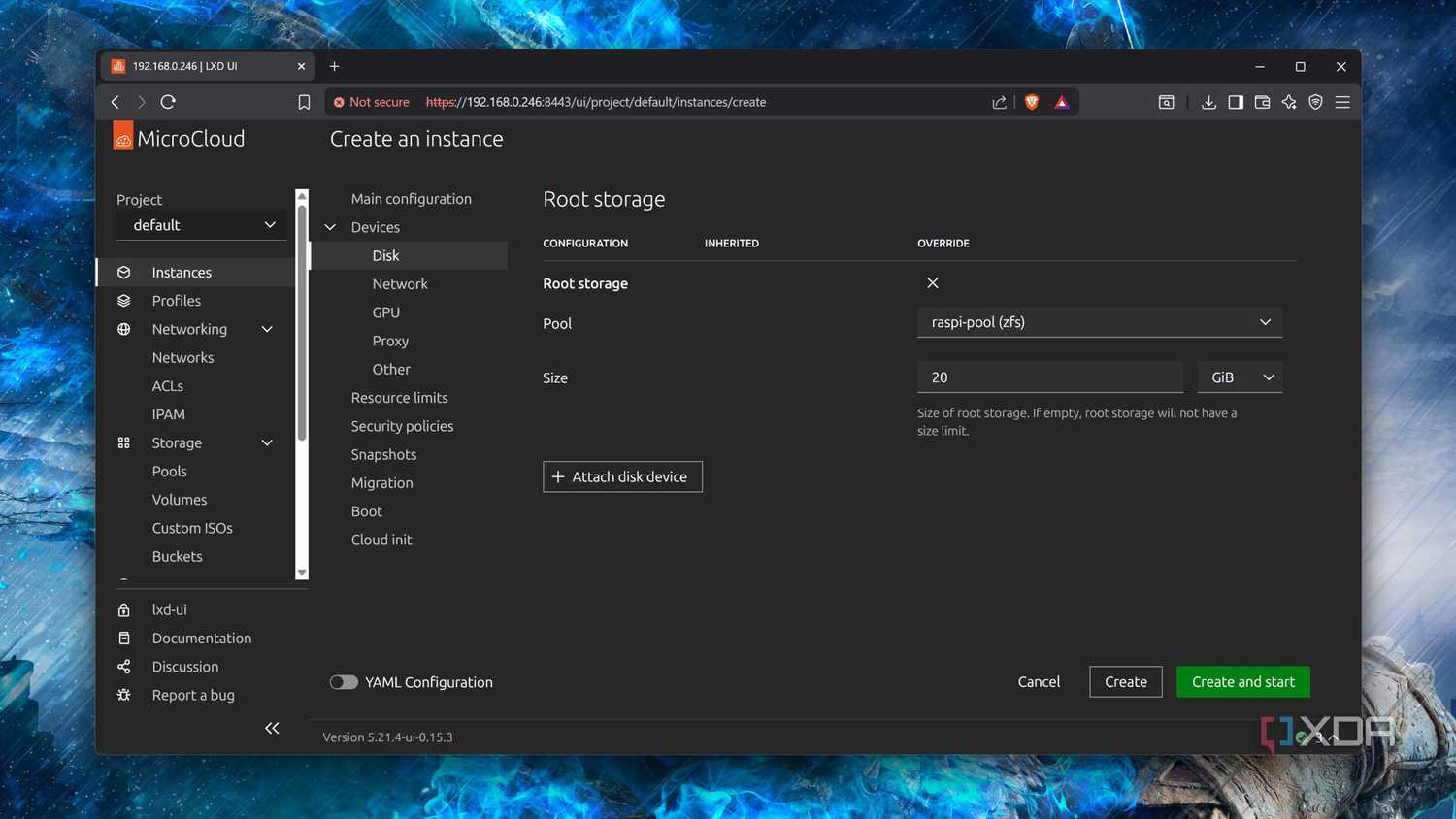 Adding extra storage to a virtual guest in MicroCloud