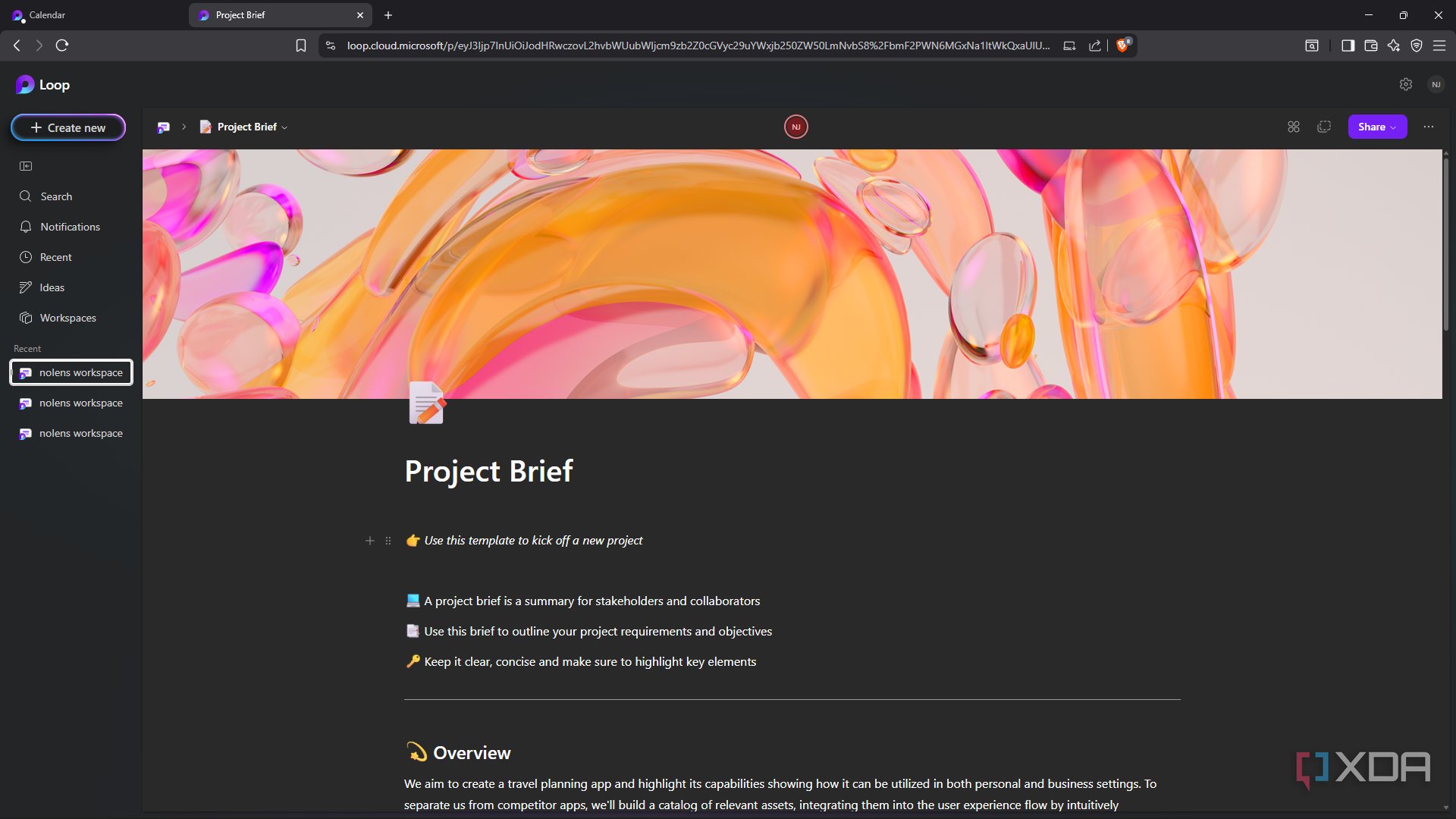 Loop Project Brief Example Microsoft Loop is great, but I wish it would fix these 3 issues