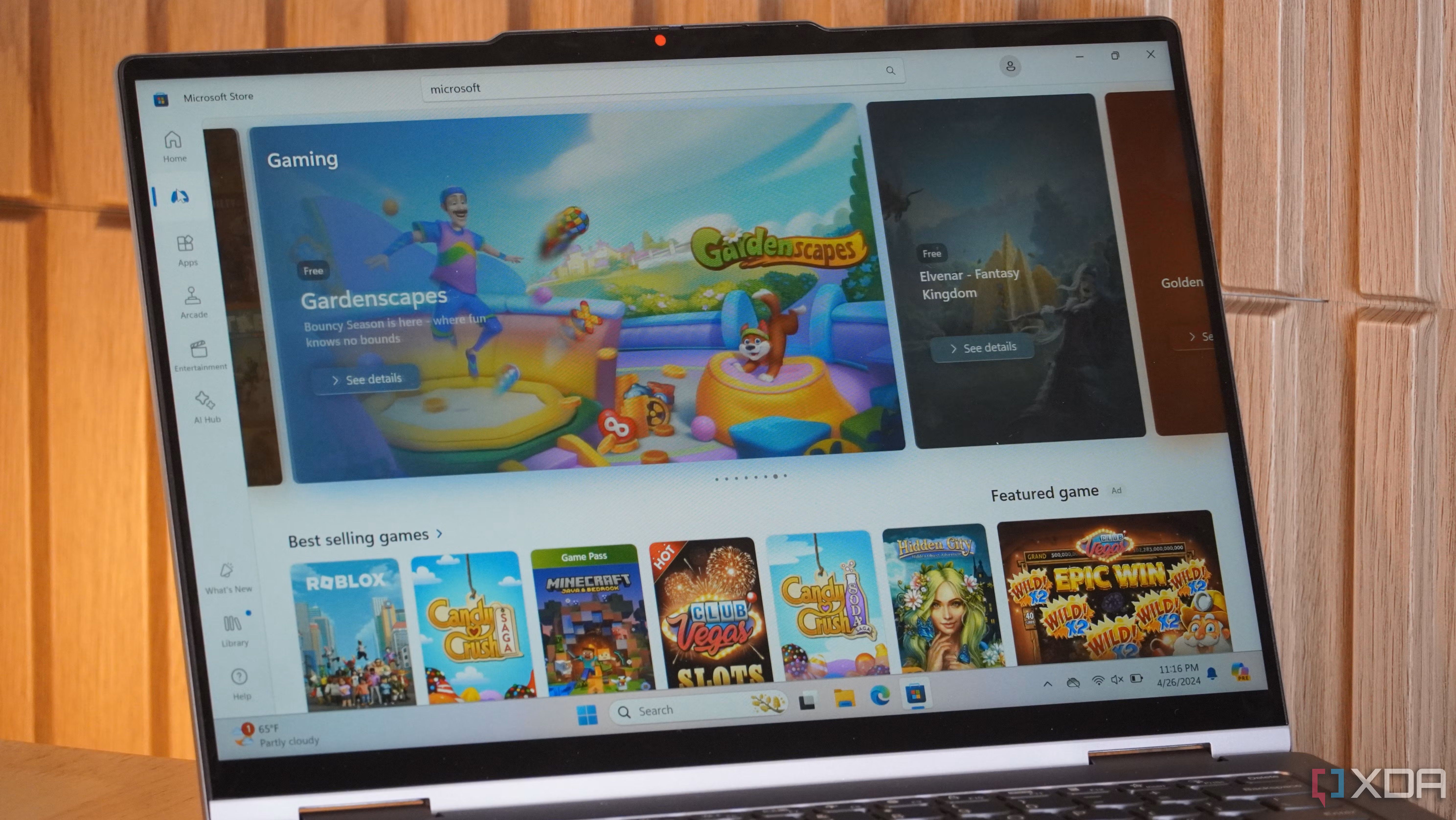 microsoft store on a windows laptop