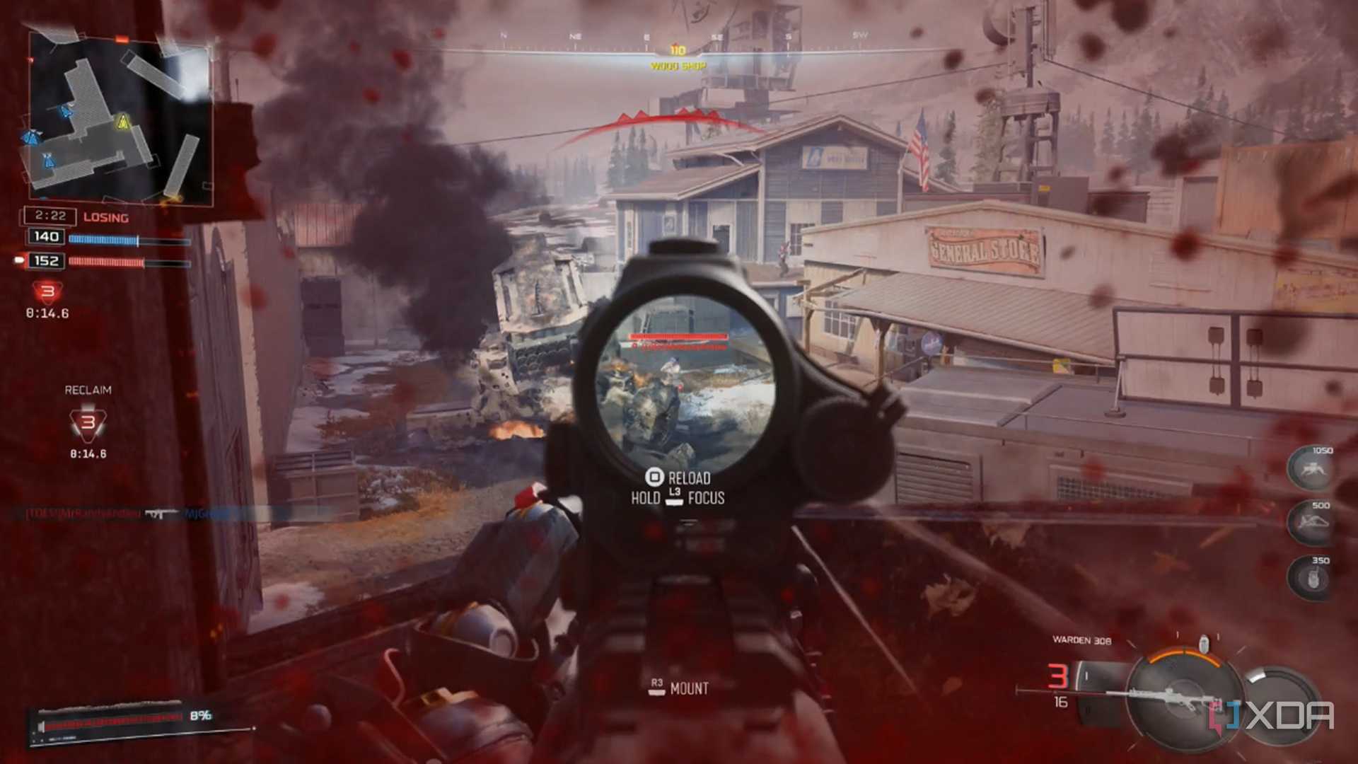 A screenshot of multiplayer gameplay from Call of Duty: Black Ops 7