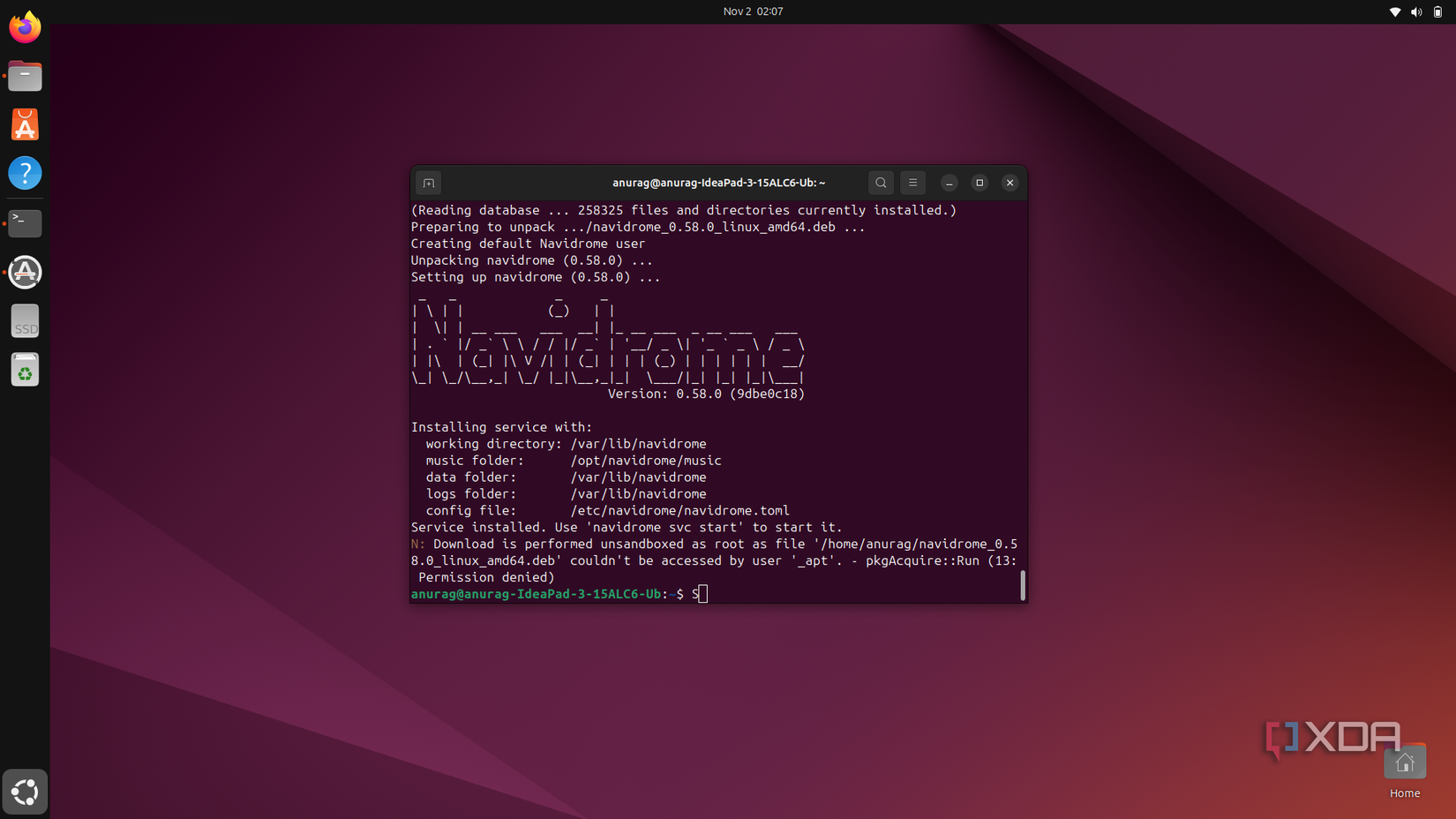Navidromo en Ubuntu