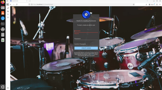 Navidrome login page