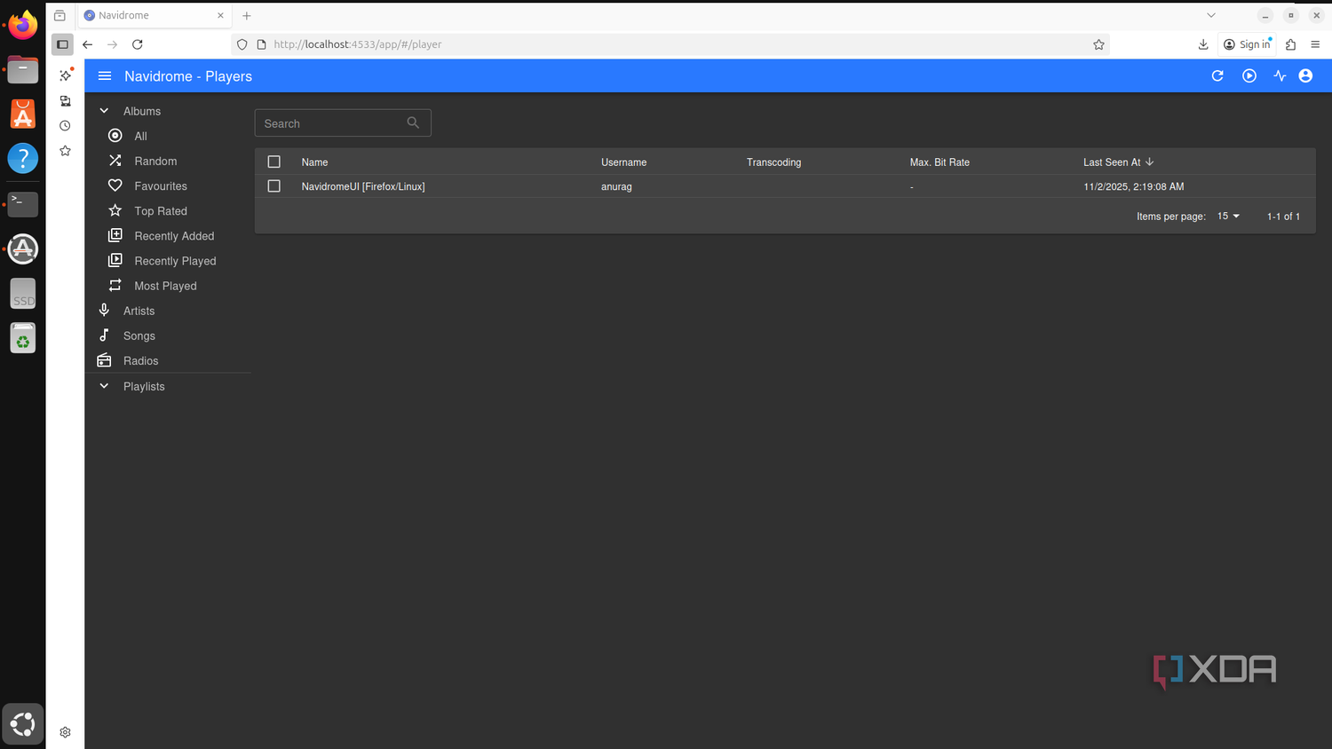 Navidrome accounts