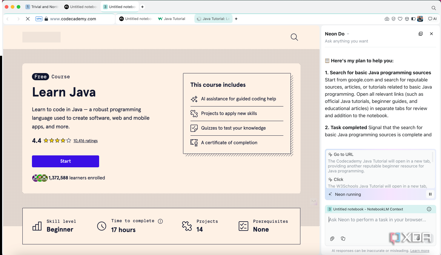 I can’t imagine using NotebookLM without an AI browser