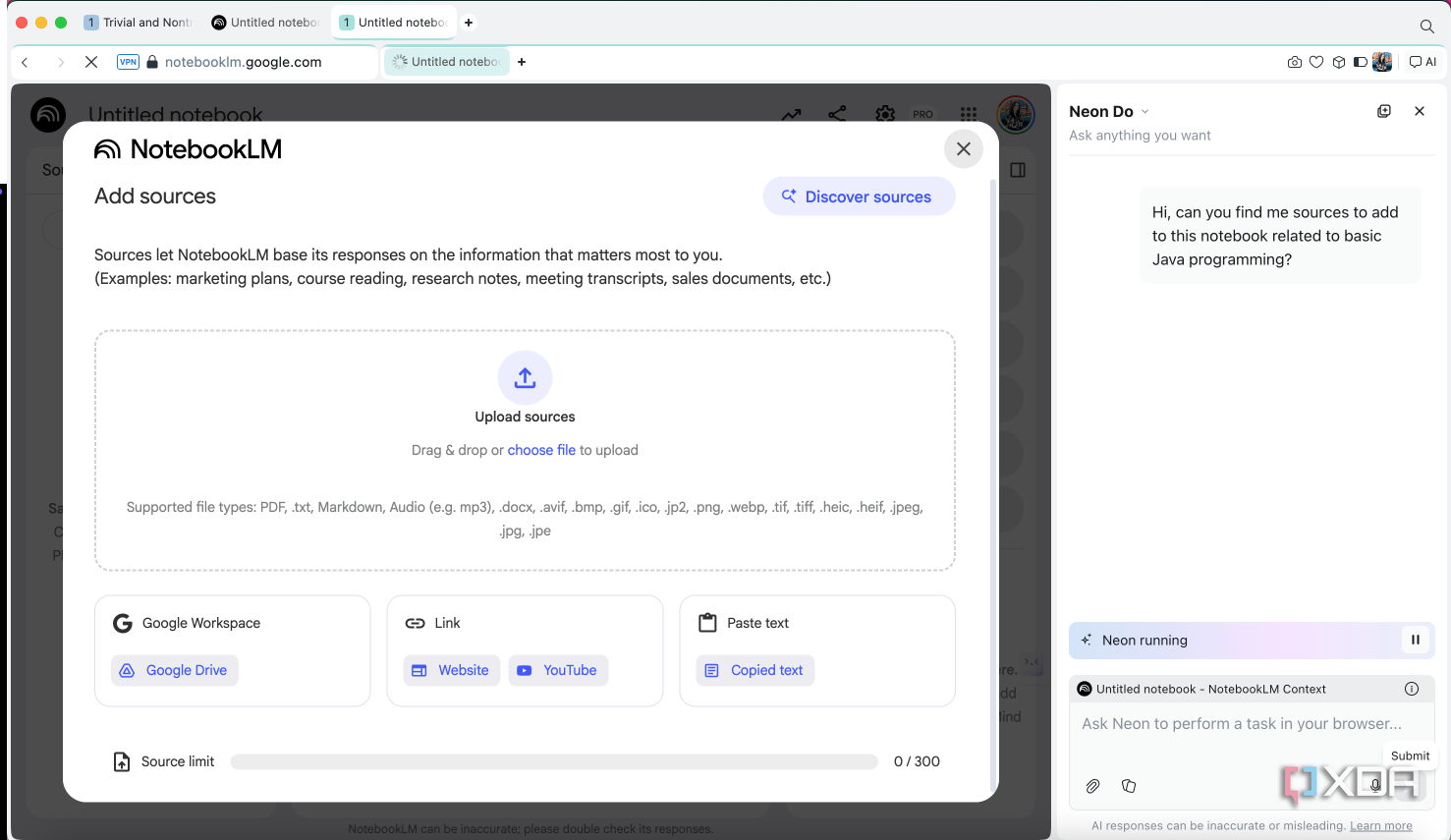 I can’t imagine using NotebookLM without an AI browser