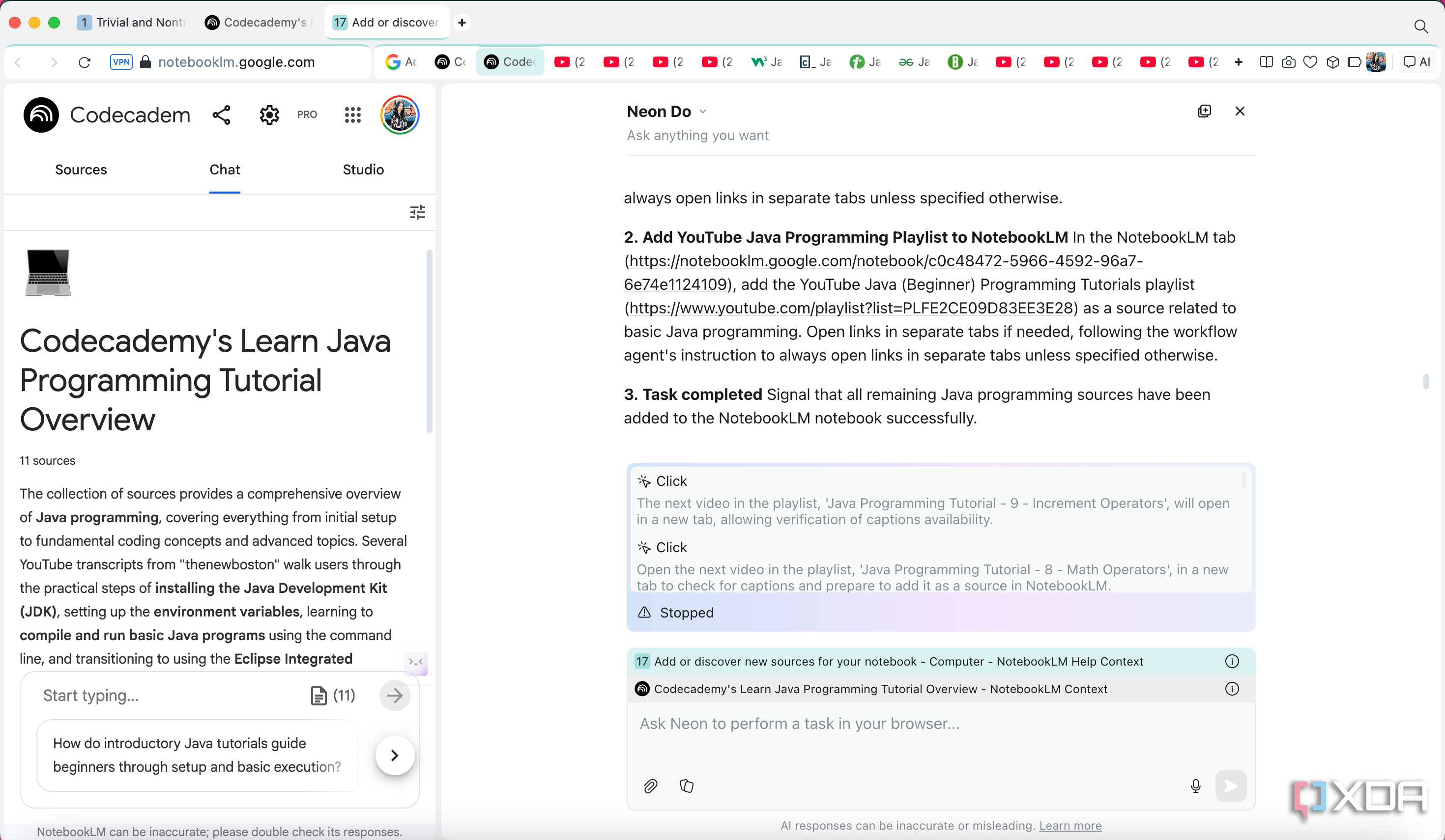 I can’t imagine using NotebookLM without an AI browser