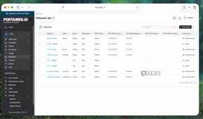 Networks list in Portainer
