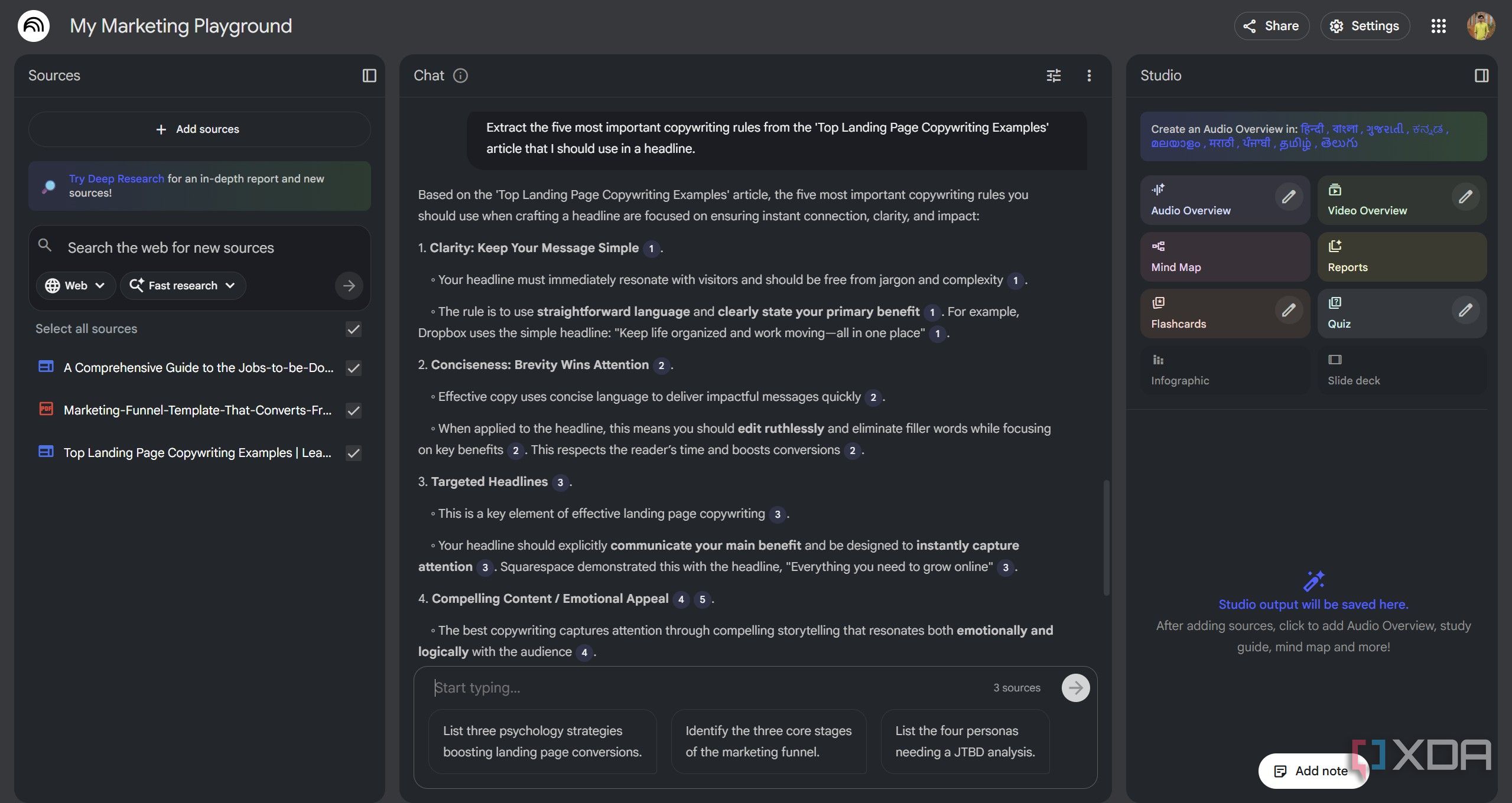 I'm a techie learning marketing, and NotebookLM makes it 10x better