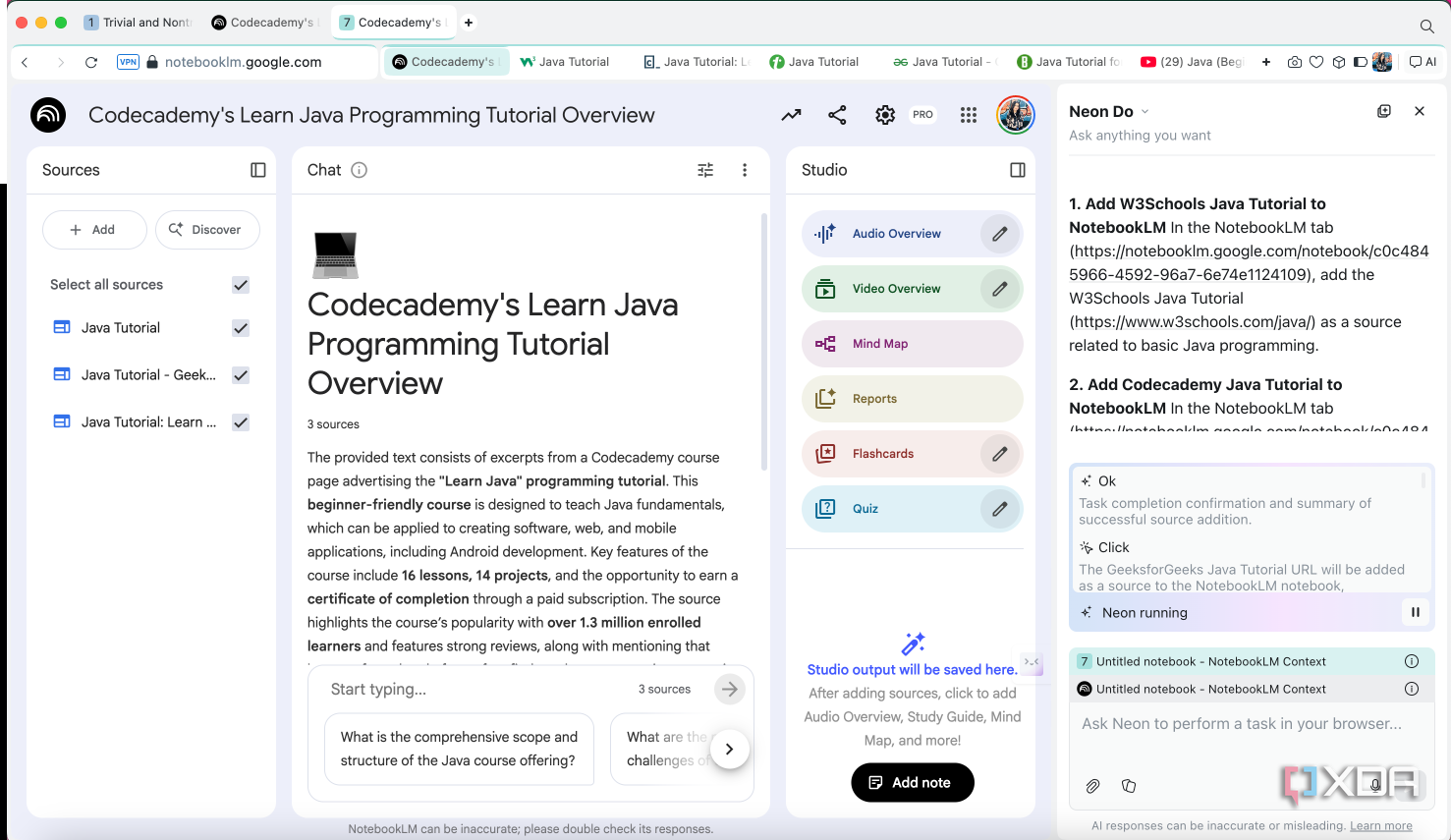 I can’t imagine using NotebookLM without an AI browser