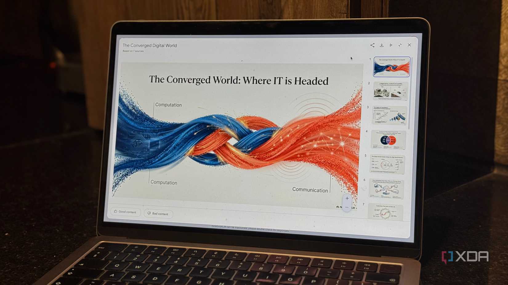 Función de presentaciones de diapositivas de NotebookLM