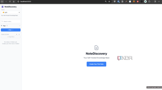 NoteDiscovery home page