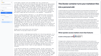 NoteDiscovery split view