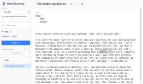 NoteDiscovery YAML tagging