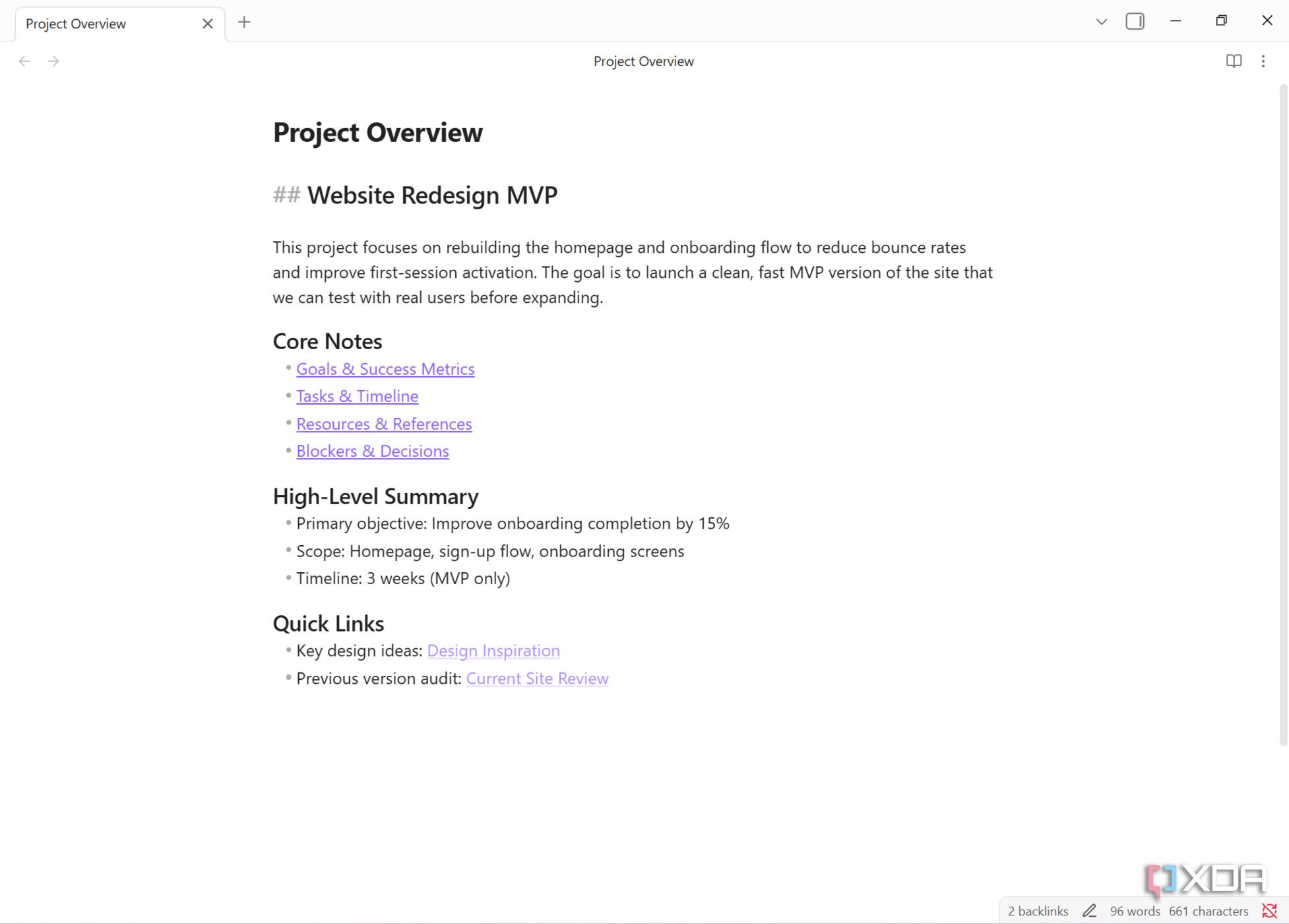 I made a beginner’s guide to mapping an entire project in Obsidian