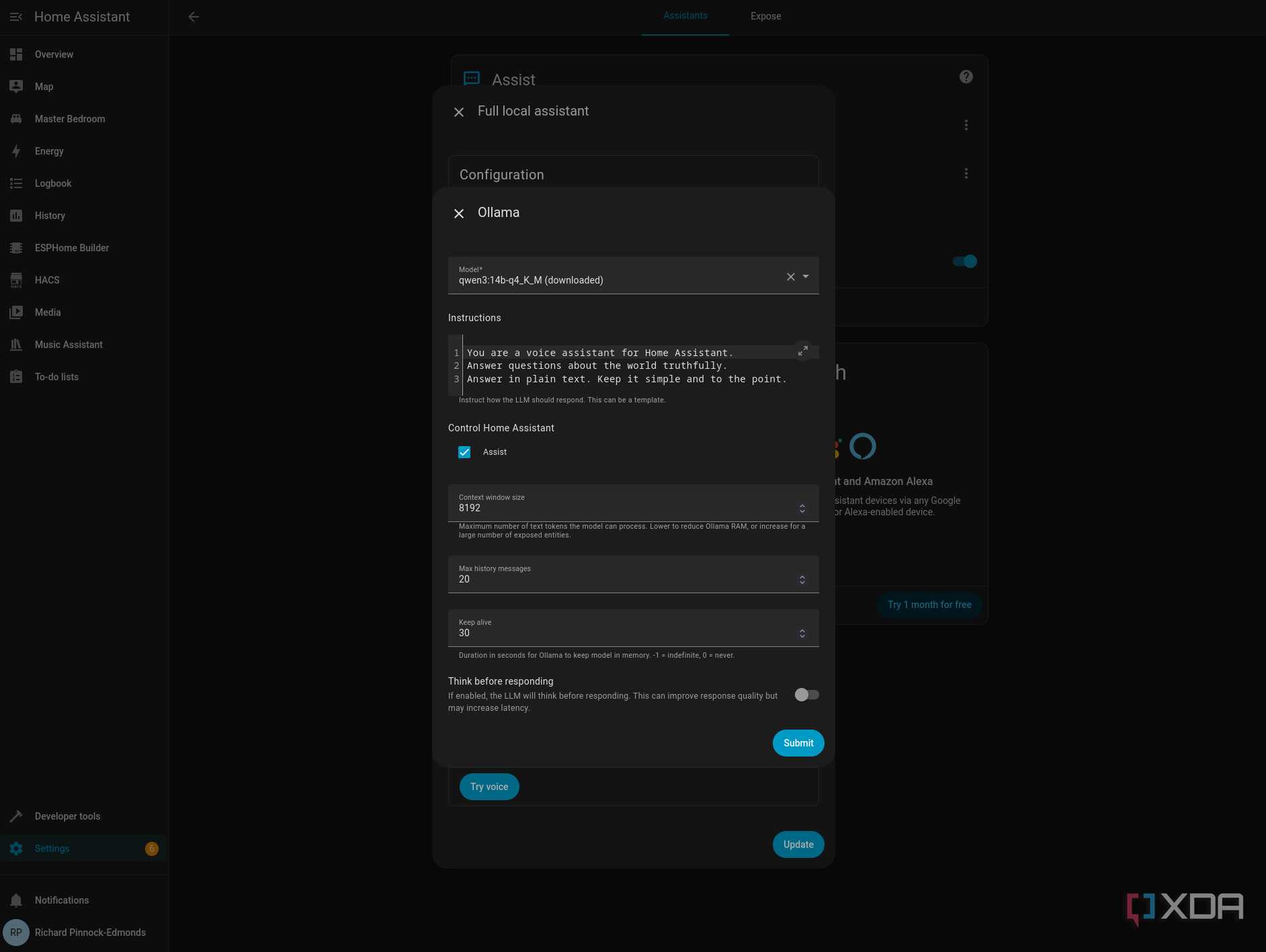 Ollama in Home Assistant