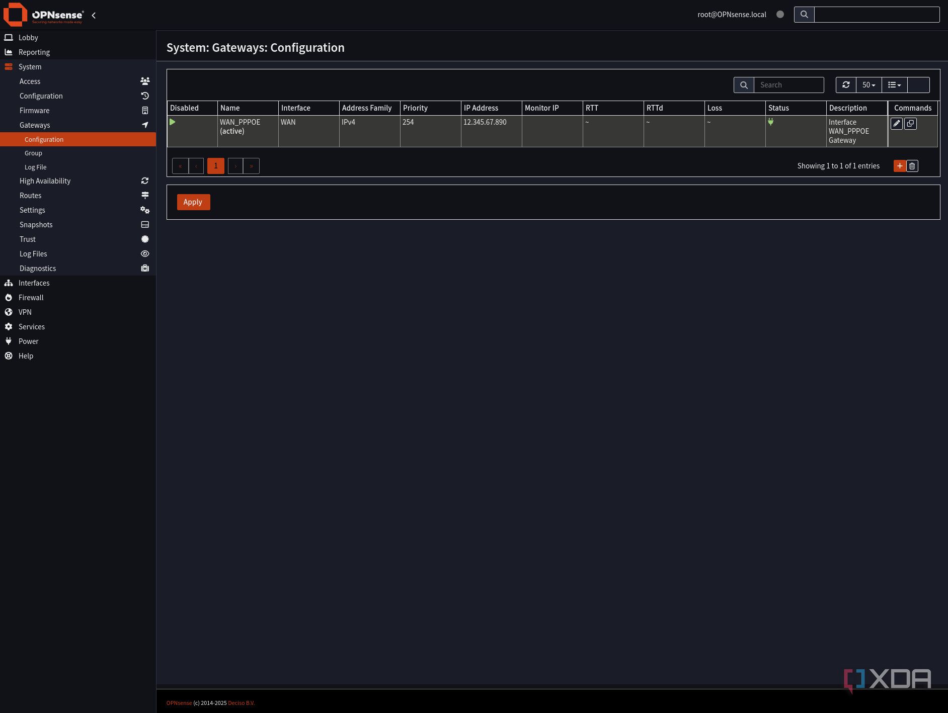 OPNsense Nginx configuration