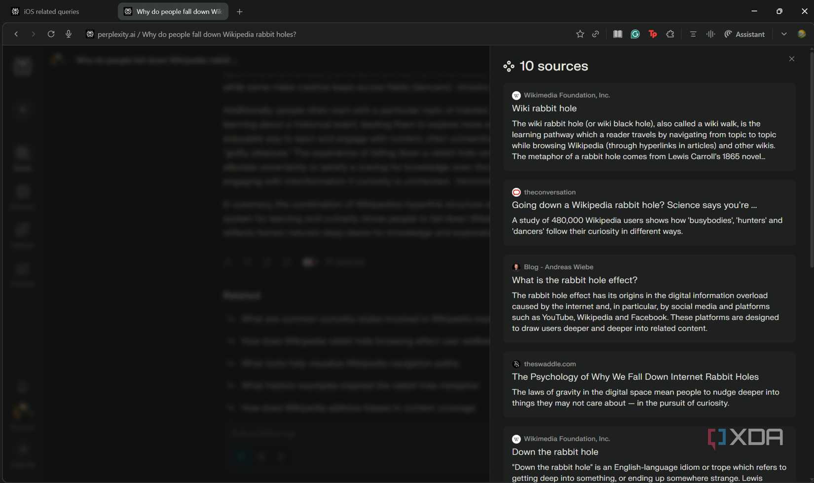 Embedded Sources Perplexity Perplexity Browser turned my random Google searches into structured ...