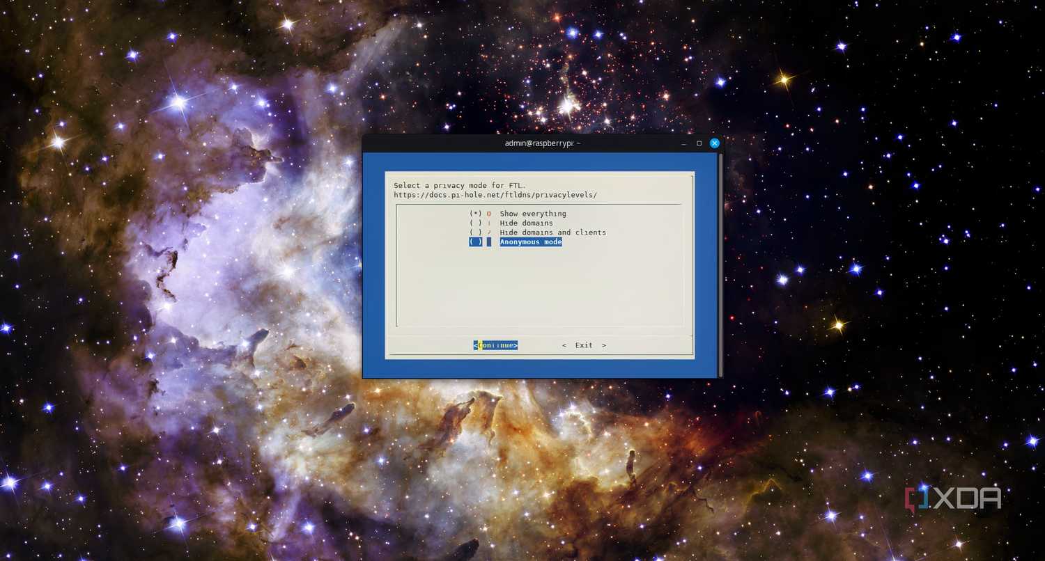 Choose a privacy mode during Pi-hole configuration