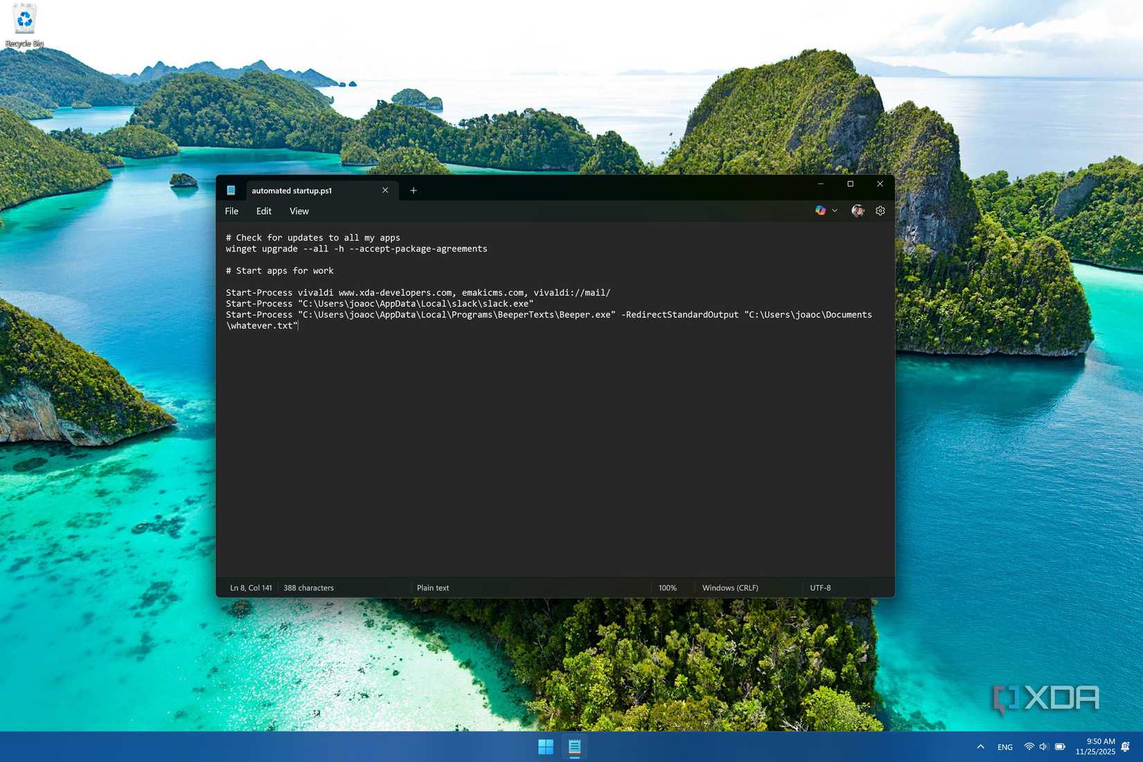 Long Script Pc I automated my entire morning PC routine into a single shortcut