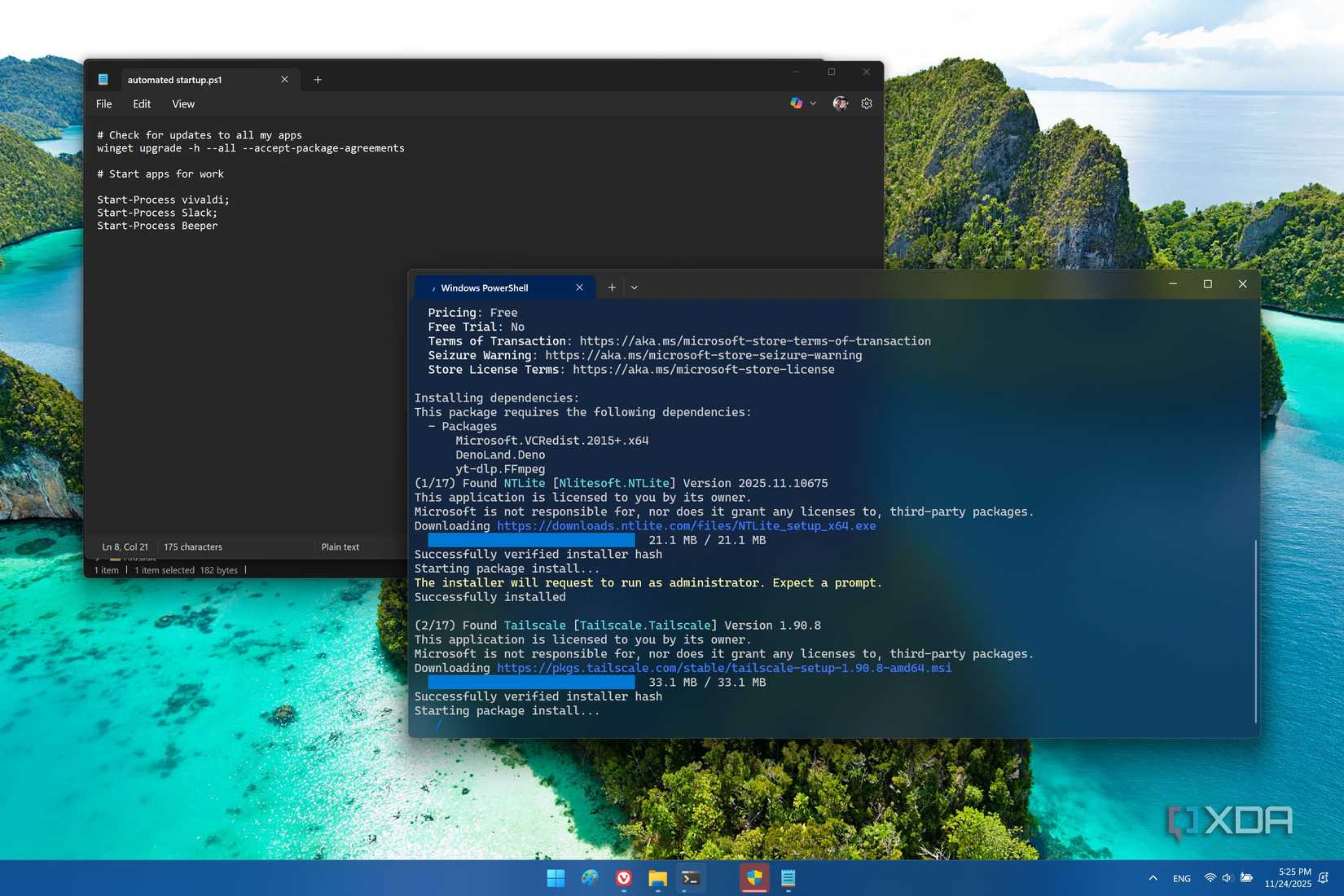 Pc Doing Script I automated my entire morning PC routine into a single shortcut