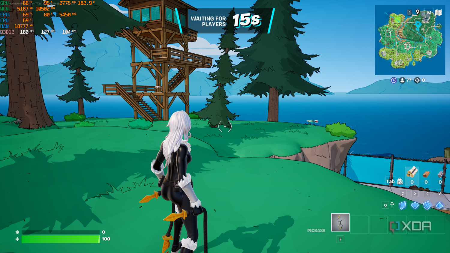 A screenshot from the video game, 'Fortnite'.