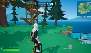 A screenshot from the video game, 'Fortnite'.