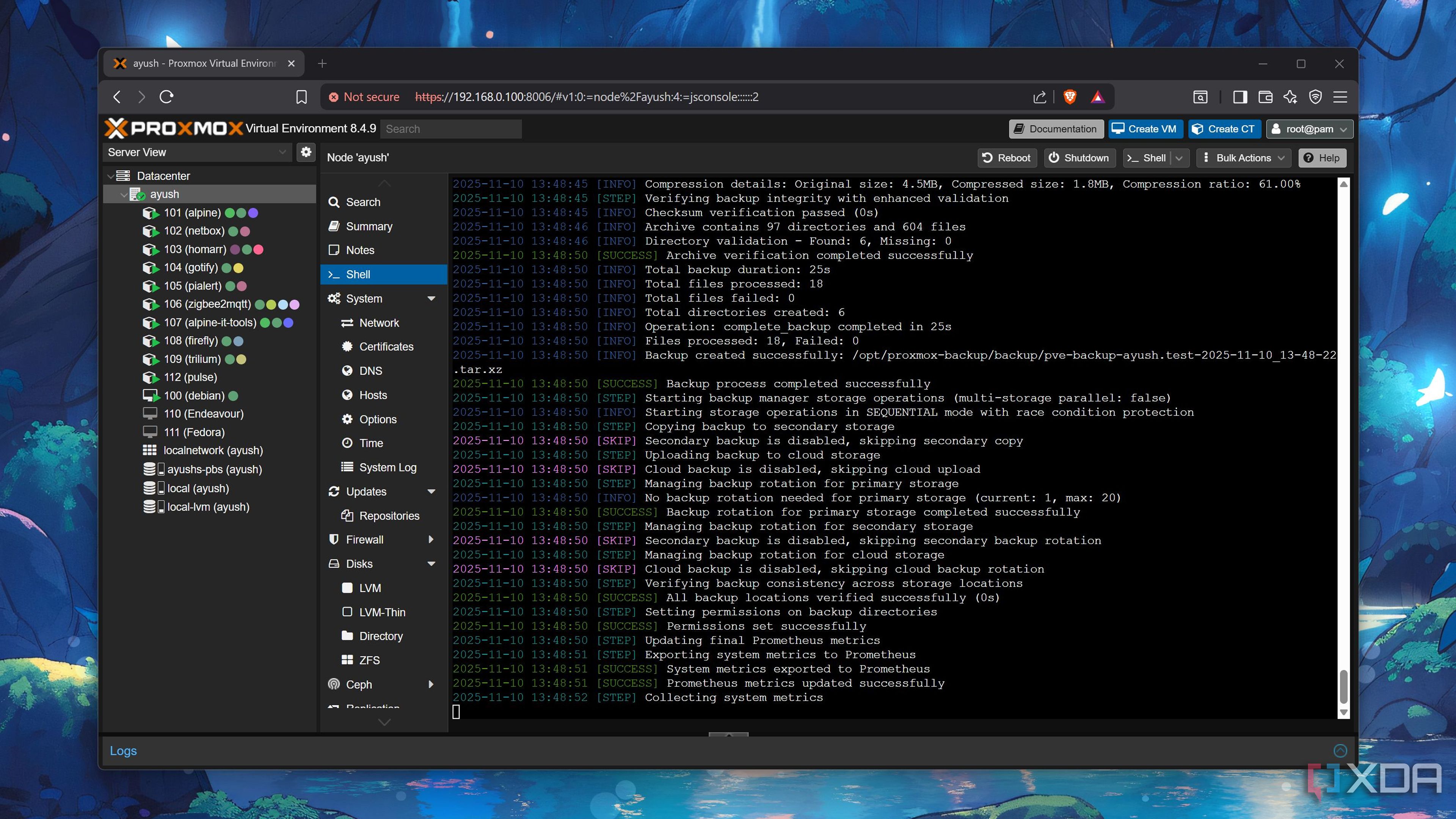 I use this free backup tool with my Proxmox and PBS instances, and it's ...