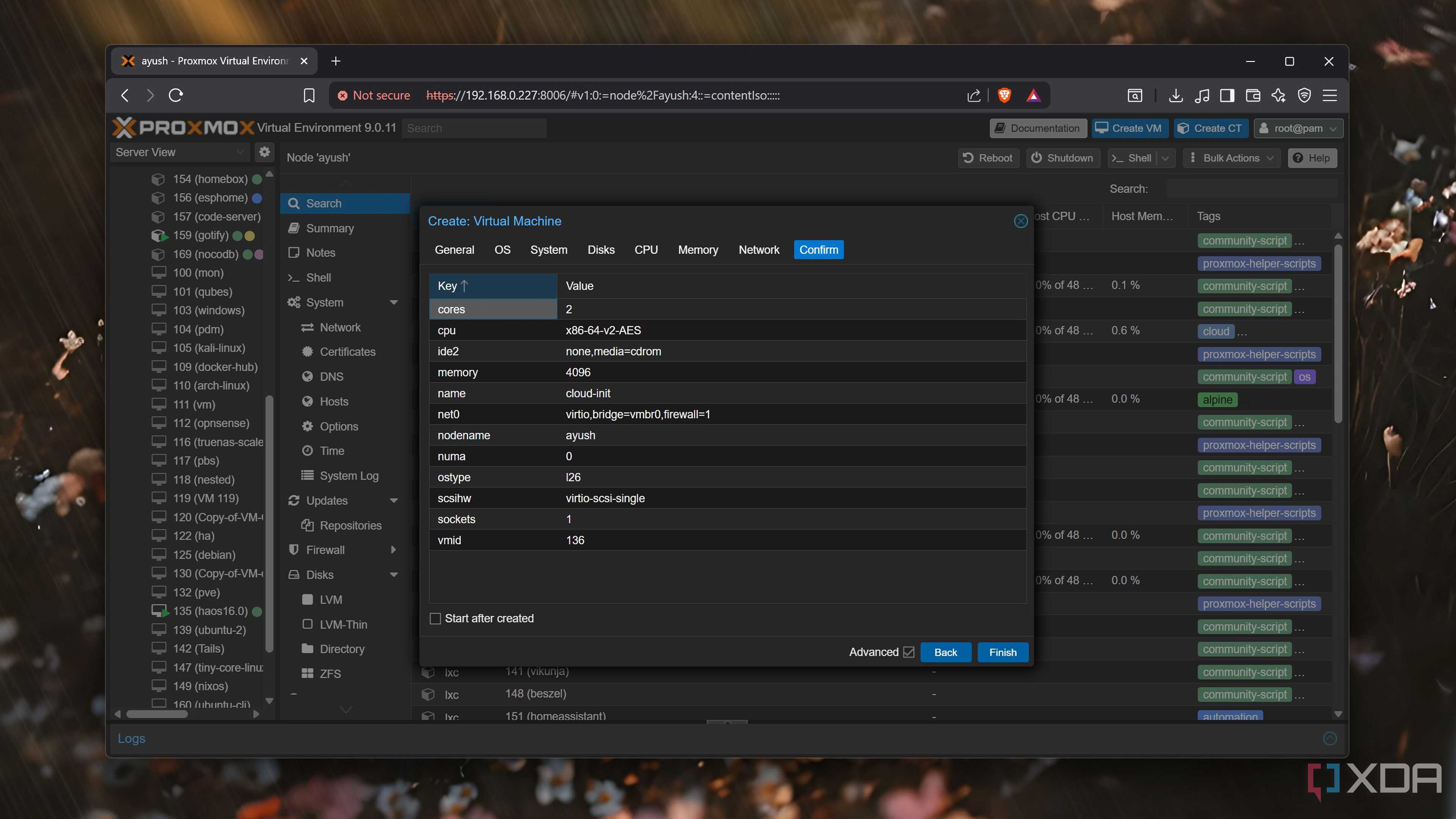 Creating a VM in Proxmox