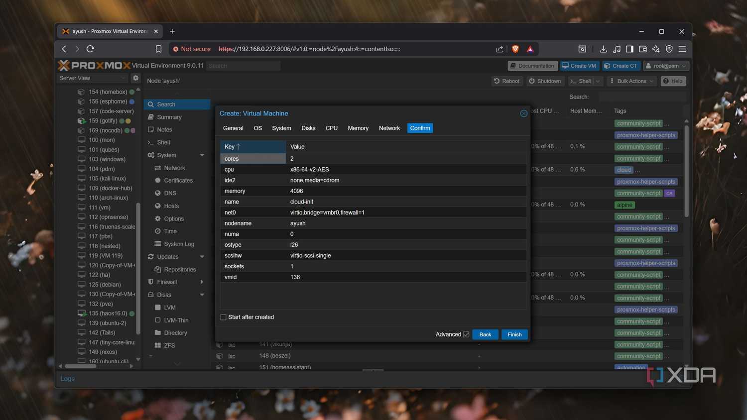 Creating a VM in Proxmox