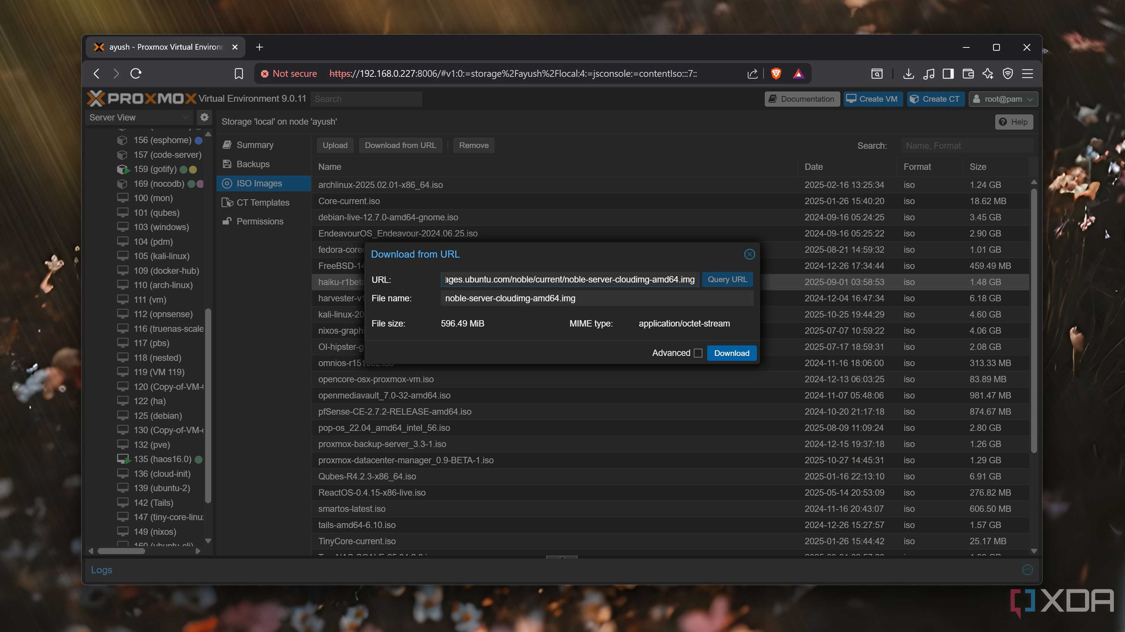 Downloading a Cloud-Init template