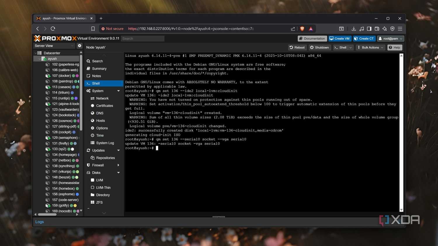 Enabling serial interface on a Proxmox VM