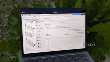 The Proxmox main dashboard