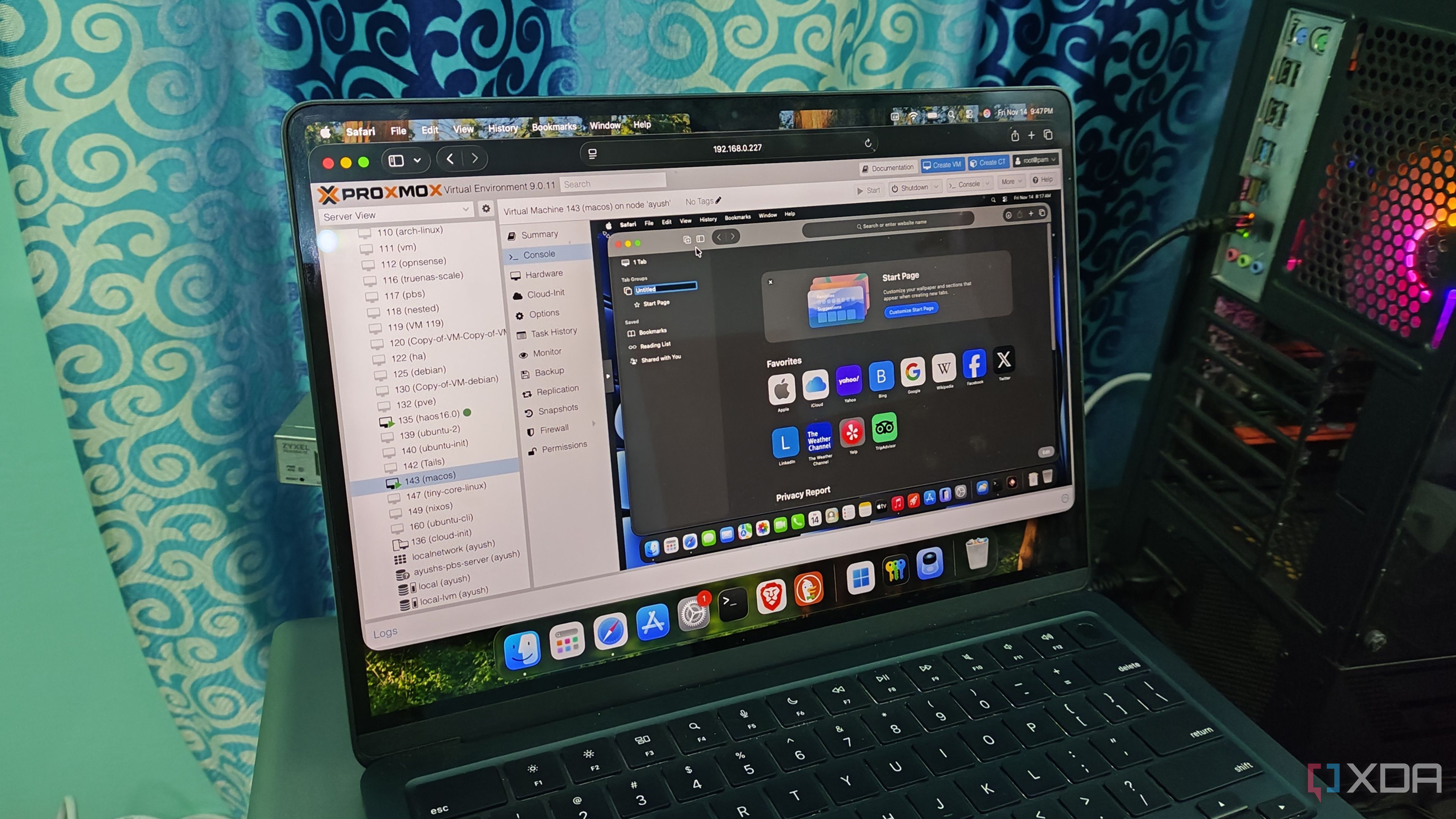 A macOS VM on Proxmox