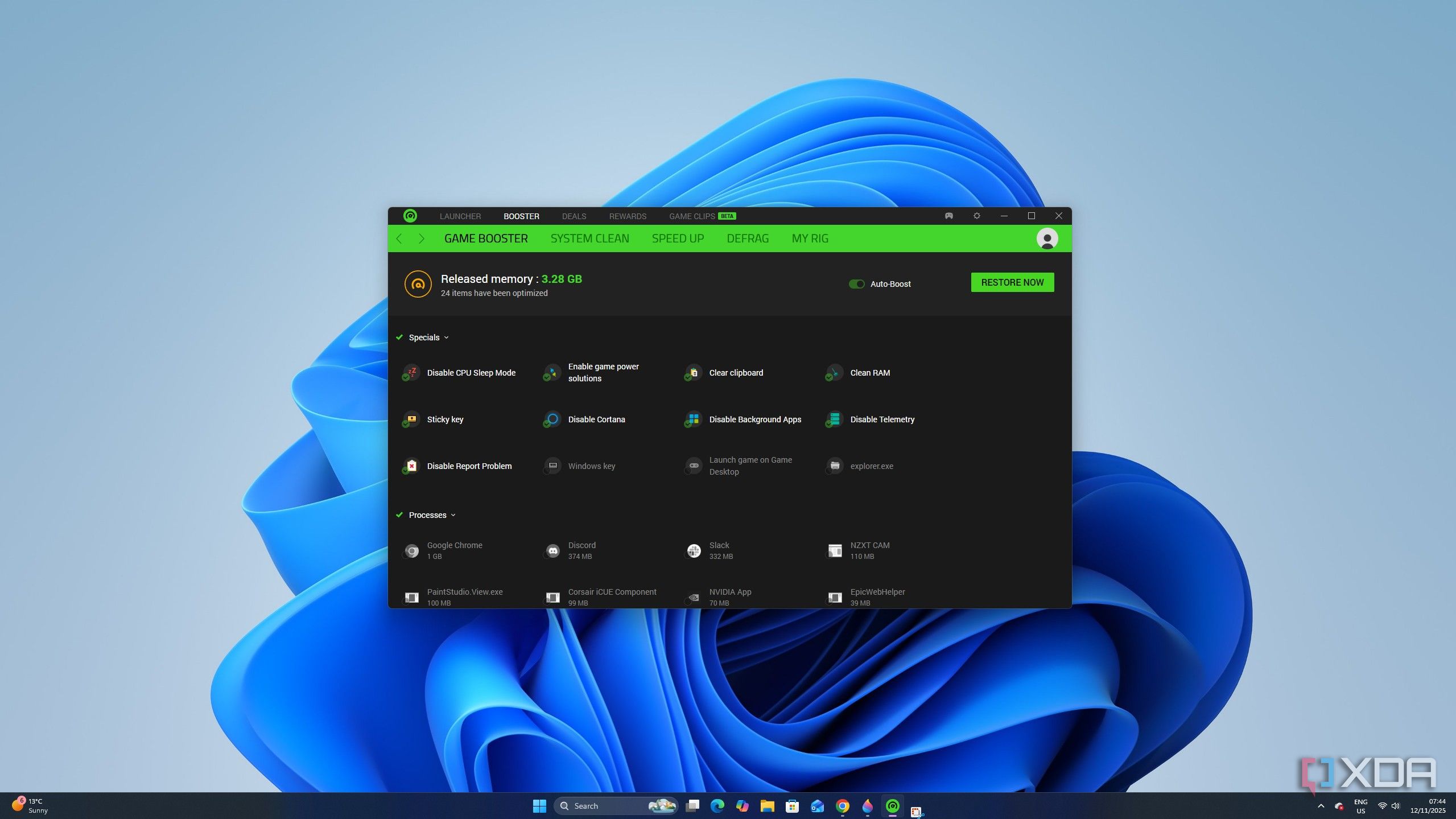Razer Cortex Optimization