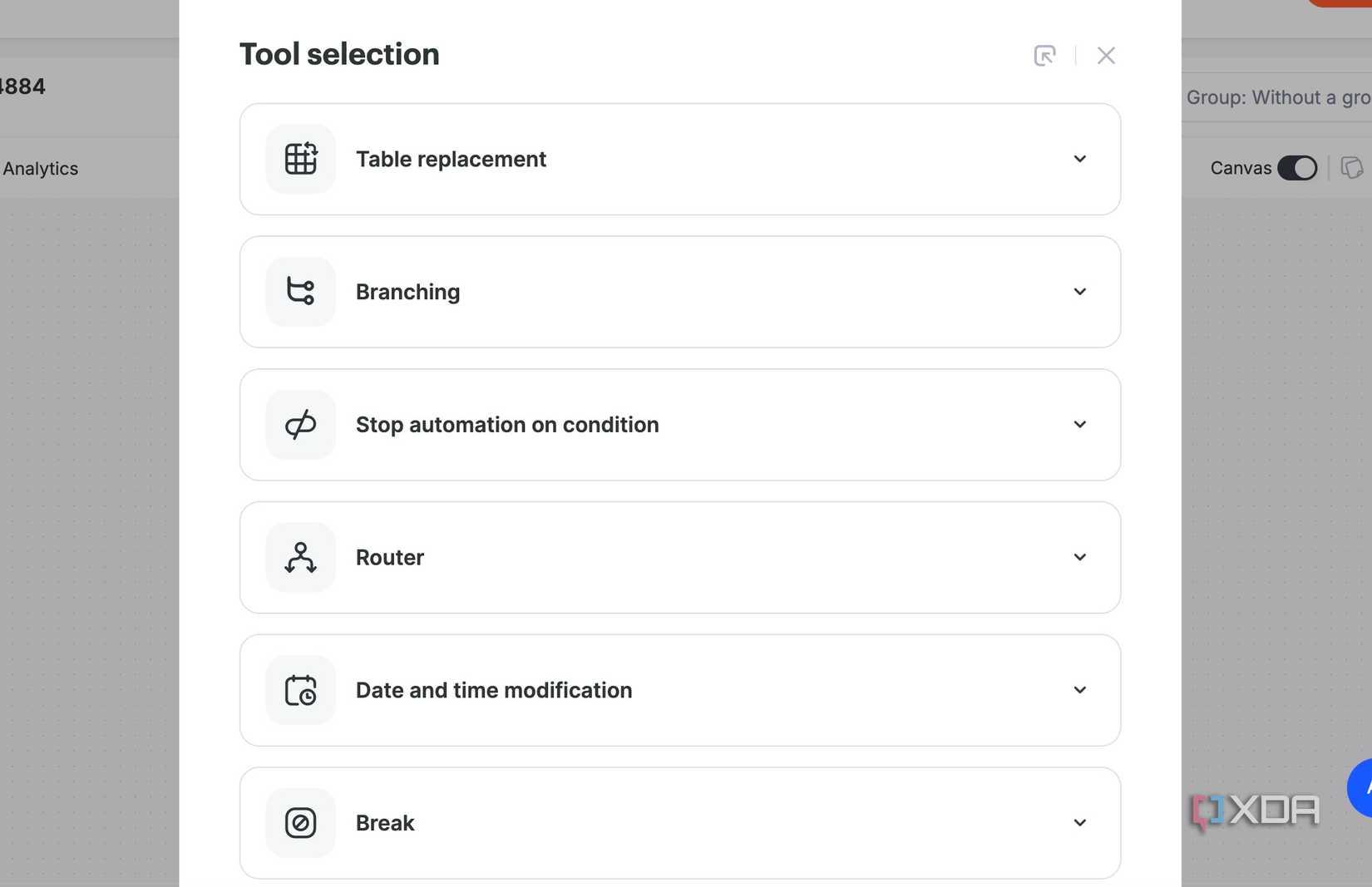 selección de herramientas en Albato