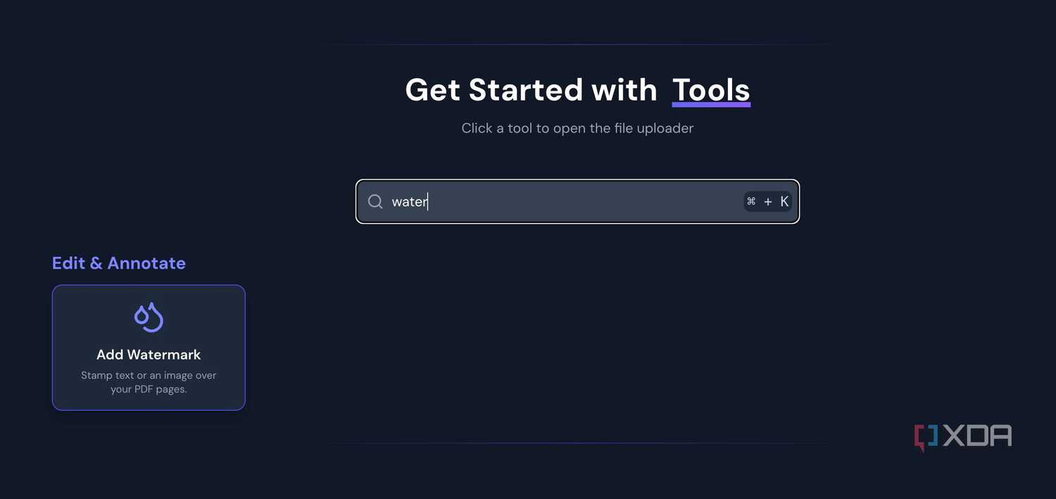 BentoPDF watermark tool