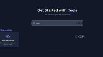 BentoPDF watermark tool