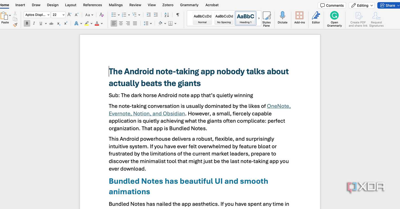 I’m never going back to Microsoft Word after mastering this opensource