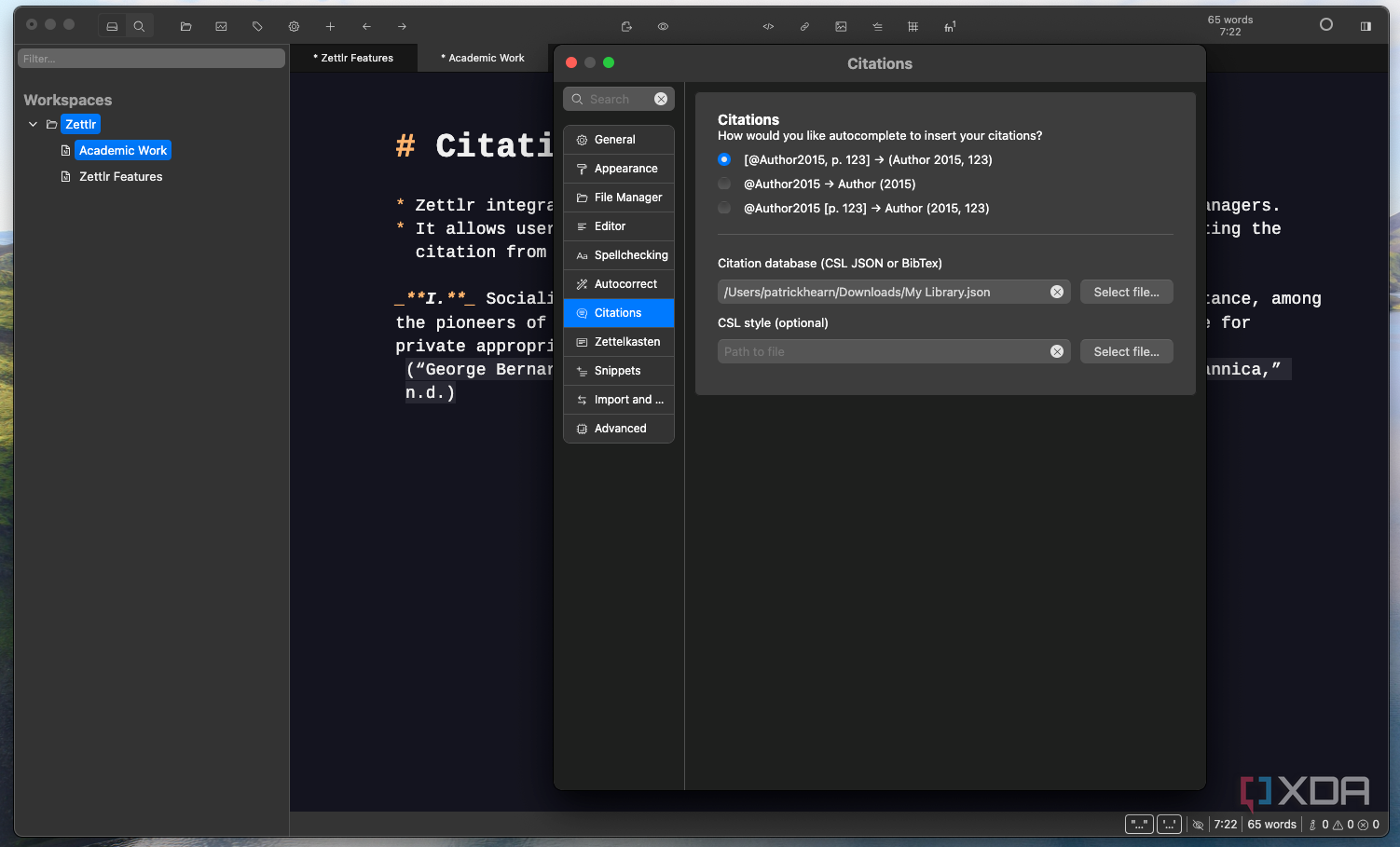Zettlr is the note-taking tool I wish I used in college